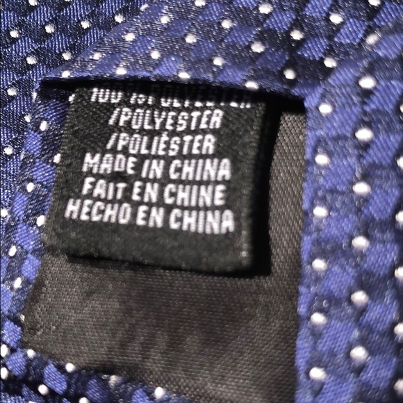 PERRY ELLIS PORTFOLIO DARK BLUE TINY SILVER DOT - Picture 5 of 6